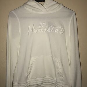 White hollister hoodie